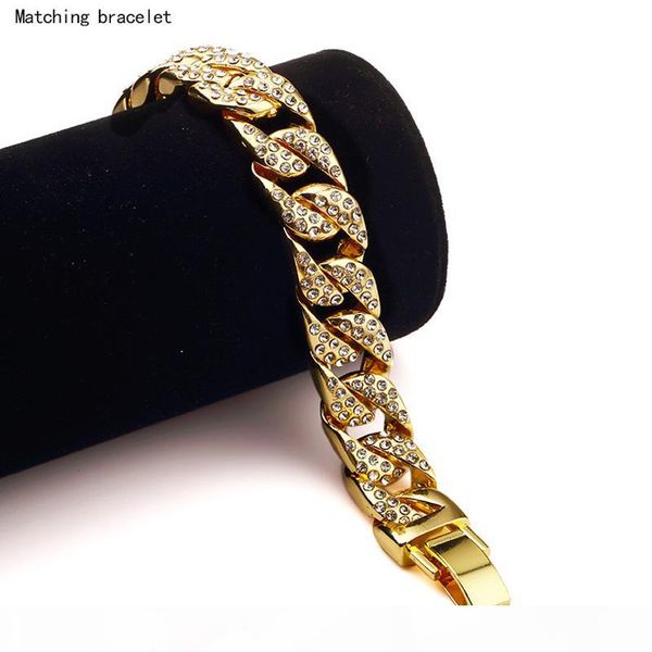 высокое качество 24k solid gold plated miami кубинское link chain блестящие бриллиантовые браслеты hip hop bling ювелирных hipster мужчины б, Black
высокое качество 24k solid gold plated miami кубинское link chain блестящие бриллиантовые браслеты hip hop bling ювелирных hipster мужчины б, Black