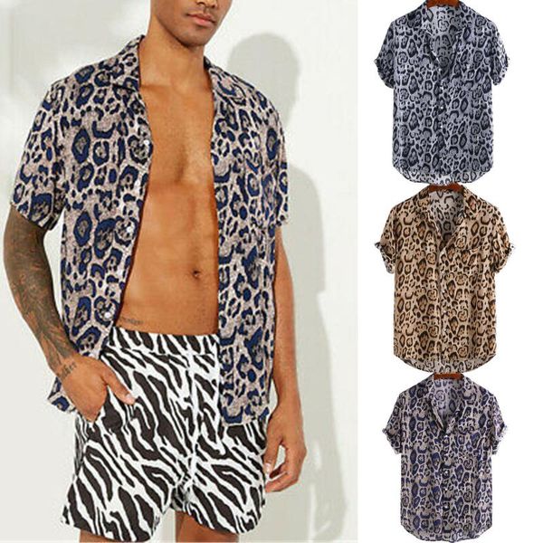 casual shirts men fashion large size summer short sleeve blouse leopard mens shirt male clothing streetwear aesthetic 2020, White;black
casual shirts men fashion large size summer short sleeve blouse leopard mens shirt male clothing streetwear aesthetic 2020, White;black