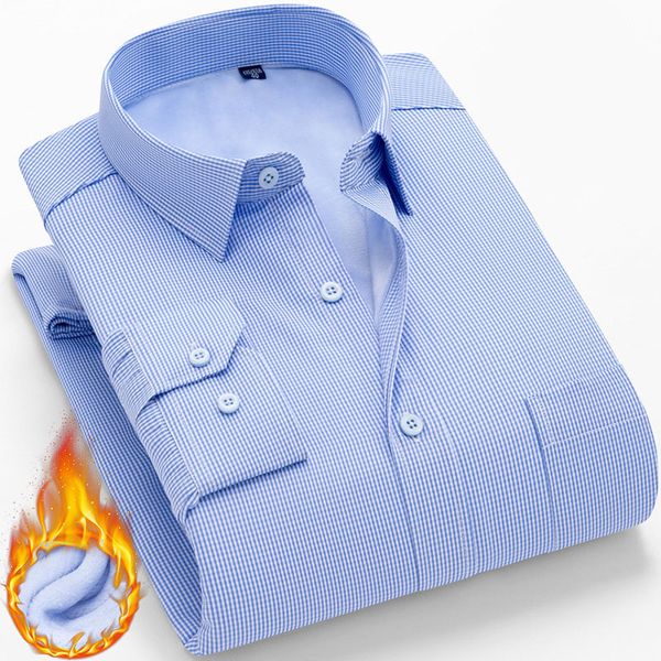 men winter velvet thick keep warm solid color dress shirt long sleeve social mens shirt 2020 casual striped men, White;black
men winter velvet thick keep warm solid color dress shirt long sleeve social mens shirt 2020 casual striped men, White;black