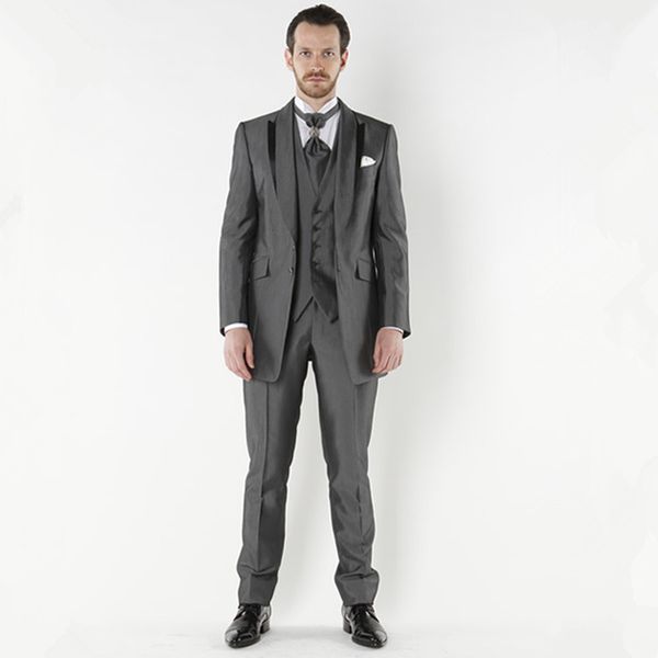 custom made groomsmen gray groom tuxedos men suits wedding man blazer men's suit 3 piece set ( jacket+pants+vest ), White;black
custom made groomsmen gray groom tuxedos men suits wedding man blazer men's suit 3 piece set ( jacket+pants+vest ), White;black