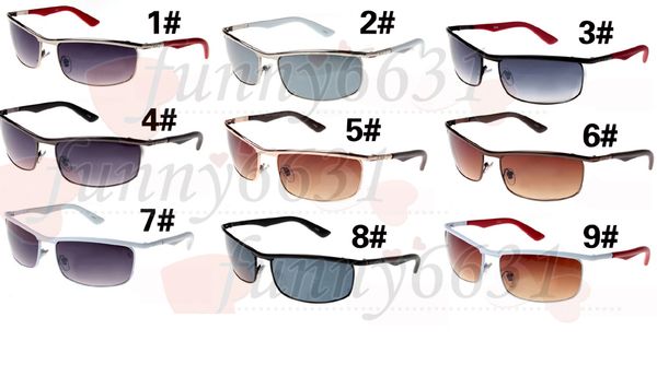 10pcs summer outdoor fashion metal sunglasses brand travel glasses men's metal frame sports driving sunglasses 9colors a+++ ing, White;black
10pcs summer outdoor fashion metal sunglasses brand travel glasses men's metal frame sports driving sunglasses 9colors a+++ ing, White;black