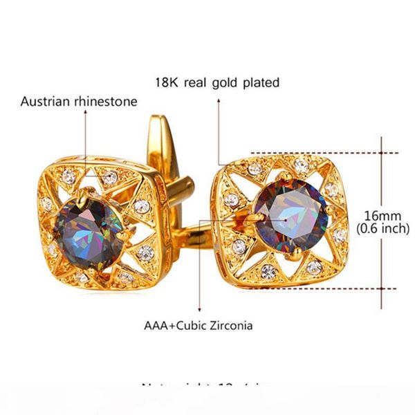 mystic cubic zirconia rhinestone cuff links for men 18k real gold platinum plated square shirt cufflinks, Silver
mystic cubic zirconia rhinestone cuff links for men 18k real gold platinum plated square shirt cufflinks, Silver
