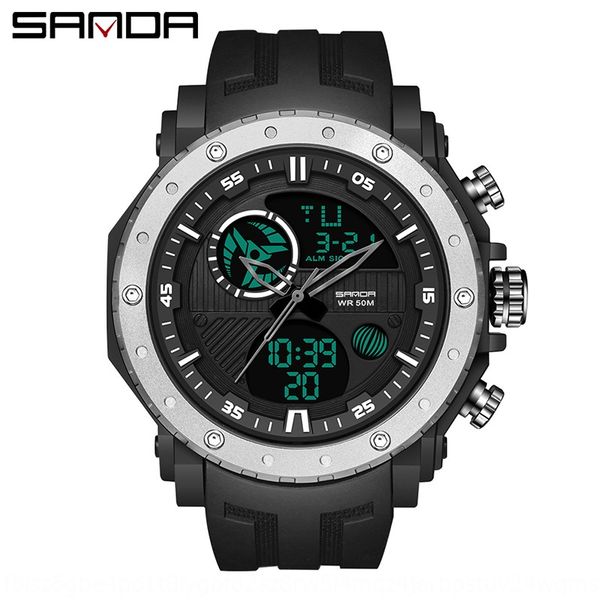 swigg sanda/ sanda korean intelligent multi-functional dual-display luminous electronic luminous electronic watch waterproof outdoor mountai, Blue
swigg sanda/ sanda korean intelligent multi-functional dual-display luminous electronic luminous electronic watch waterproof outdoor mountai, Blue