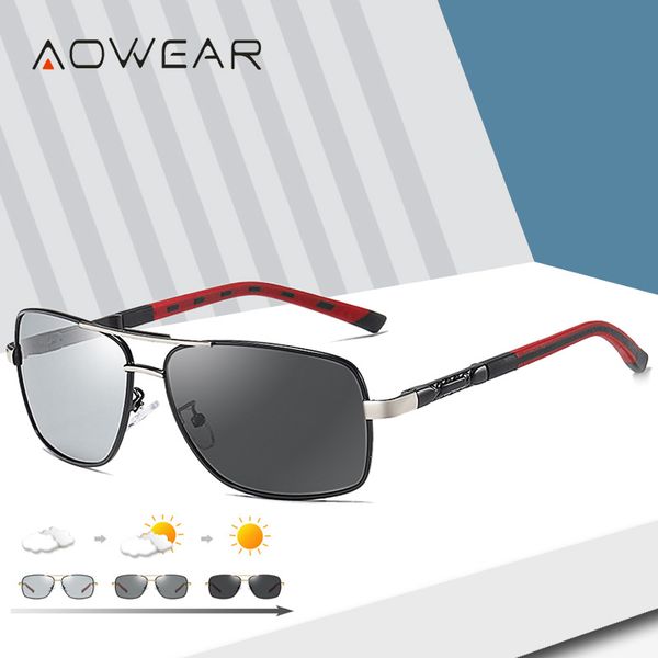 aowear pchromic lenses sunglasses men polarized day night driving chameleon sun glasses male lens color changed sun glasses, White;black
aowear pchromic lenses sunglasses men polarized day night driving chameleon sun glasses male lens color changed sun glasses, White;black