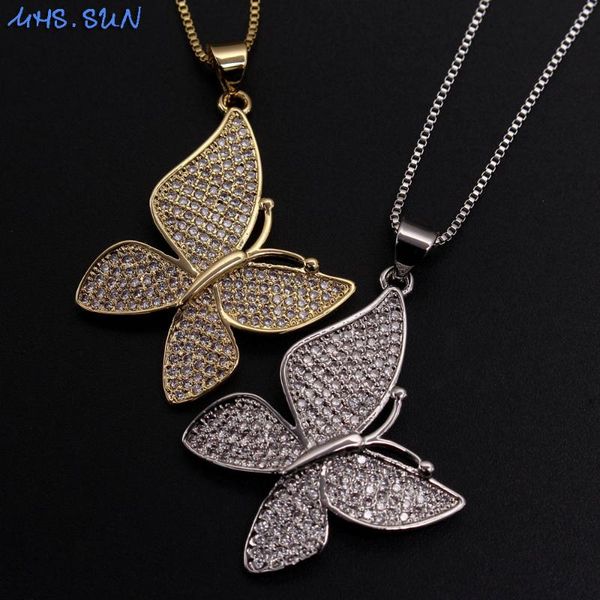 mhs.sun 1pc charms butterfly pendant necklace with cubic zircon luxury cz jewelry crystal chain necklace choker gift for party, Silver
mhs.sun 1pc charms butterfly pendant necklace with cubic zircon luxury cz jewelry crystal chain necklace choker gift for party, Silver