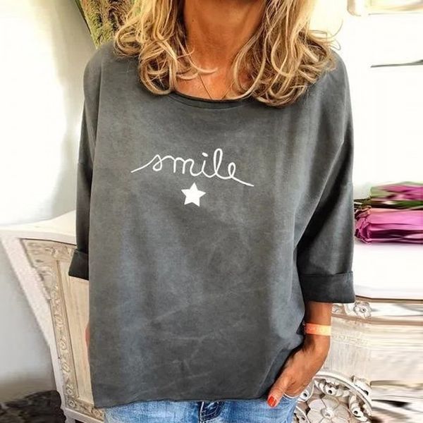 casual women letter stars print blouse autumn o neck long sleeve shirts 2020 harajuku loose basic pullover blusa sweatshirt, White
casual women letter stars print blouse autumn o neck long sleeve shirts 2020 harajuku loose basic pullover blusa sweatshirt, White