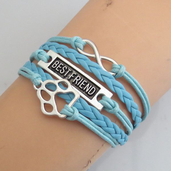 draop shipping leather cord handmade multilayer bear paw bracelets mens animal dog cat lover friend gift, Golden;silver
draop shipping leather cord handmade multilayer bear paw bracelets mens animal dog cat lover friend gift, Golden;silver