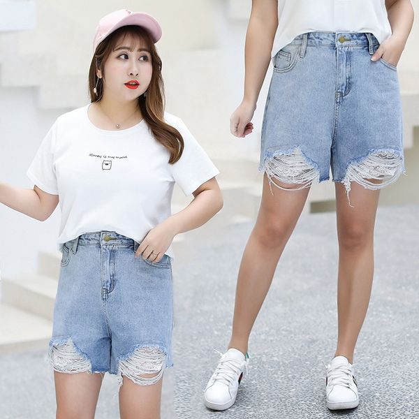korean style new micro and shorts and jeans fat large size women's shorts fat mm2020 summer wear hole high waist burrs jeans 10093, Blue
korean style new micro and shorts and jeans fat large size women's shorts fat mm2020 summer wear hole high waist burrs jeans 10093, Blue