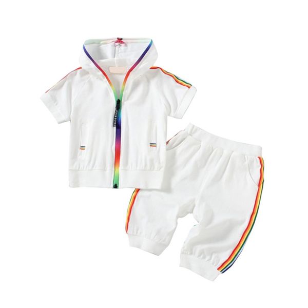 summer baby girls boys children clothing outfit set kid girl boy clothes sportswear short sleeve colorful clothing, White
summer baby girls boys children clothing outfit set kid girl boy clothes sportswear short sleeve colorful clothing, White