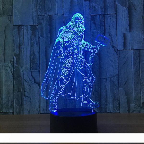 3D Thor lamp Night Lamp 7 RGB Colorful Lights USB Powered with Battery Bin Touch Button Wholesale Dropshipping
3D Thor lamp Night Lamp 7 RGB Colorful Lights USB Powered with Battery Bin Touch Button Wholesale Dropshipping