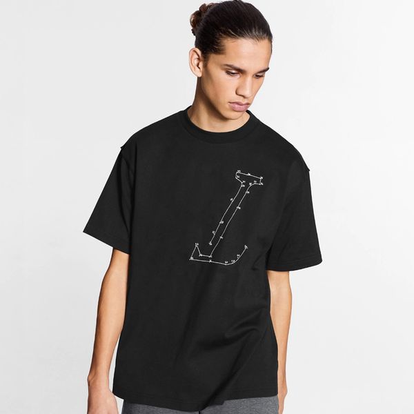 fashion high-end classic logo embroidery tee high street solid short sleeves simple men women summer breathable t-shirt, White;black
fashion high-end classic logo embroidery tee high street solid short sleeves simple men women summer breathable t-shirt, White;black