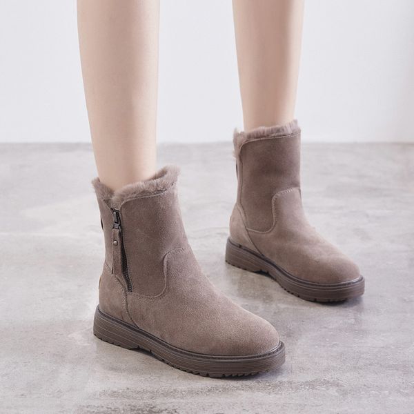 boots genuine leather winter shoes women snow warm cold woman ankle female height increasing 4.5cm yx1668, Black
boots genuine leather winter shoes women snow warm cold woman ankle female height increasing 4.5cm yx1668, Black