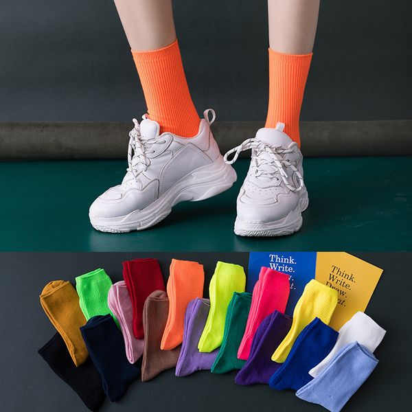 new cotton women's casual socks for spring pure color fluorescent fashion soft breathable socks 5 pair, Black
new cotton women's casual socks for spring pure color fluorescent fashion soft breathable socks 5 pair, Black