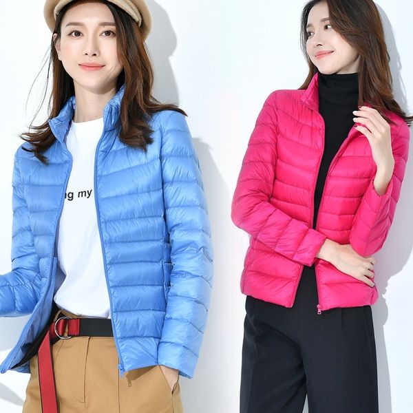 2019 women's slim-fit lightweight jacketcoat down jacket short stand collar down jacket women's large size coat, Black
2019 women's slim-fit lightweight jacketcoat down jacket short stand collar down jacket women's large size coat, Black