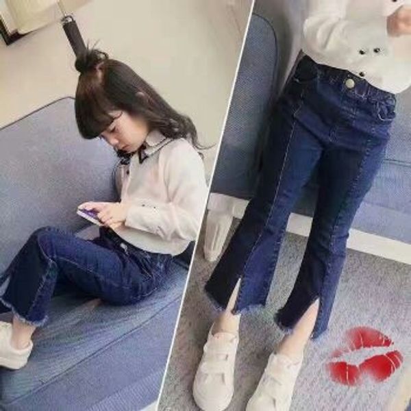 2020 children's clothing korea same autumn new girls' split stretch bell pants and jeans jeans baby trumpet pants fashion, Blue
2020 children's clothing korea same autumn new girls' split stretch bell pants and jeans jeans baby trumpet pants fashion, Blue