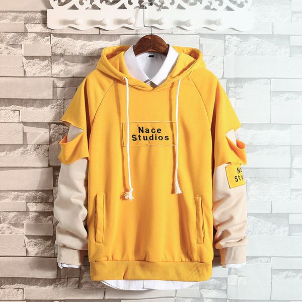 men's hoodies & sweatshirts spring autumn men nace studios letter printed hip hop hooded man women couple alphabetic hoody quality, Black
men's hoodies & sweatshirts spring autumn men nace studios letter printed hip hop hooded man women couple alphabetic hoody quality, Black