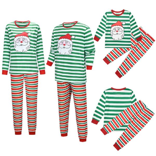 christmas family pajamas set mother father kids matching homewear santas printed stripe pants red green family sleepwear, Blue
christmas family pajamas set mother father kids matching homewear santas printed stripe pants red green family sleepwear, Blue