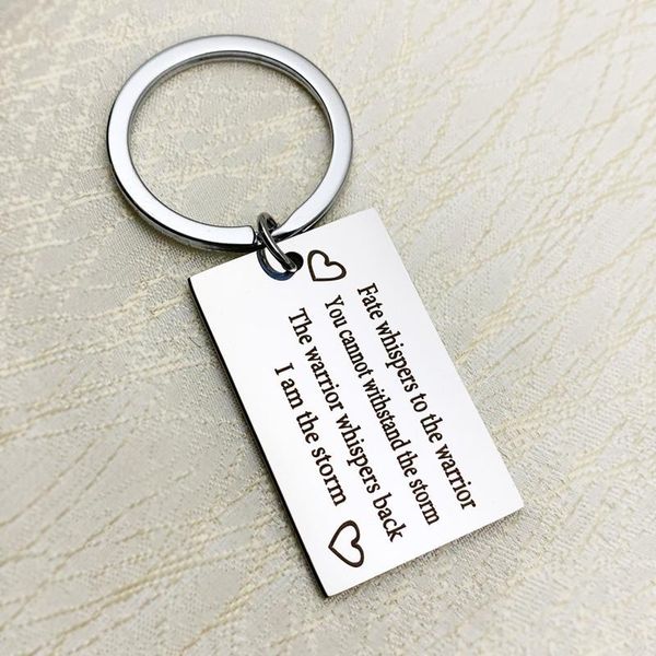 oeinin chic key chain philosophical i am the storm keychain inspiring bags lovers letter color keyring stainless steel pendant, Silver
oeinin chic key chain philosophical i am the storm keychain inspiring bags lovers letter color keyring stainless steel pendant, Silver