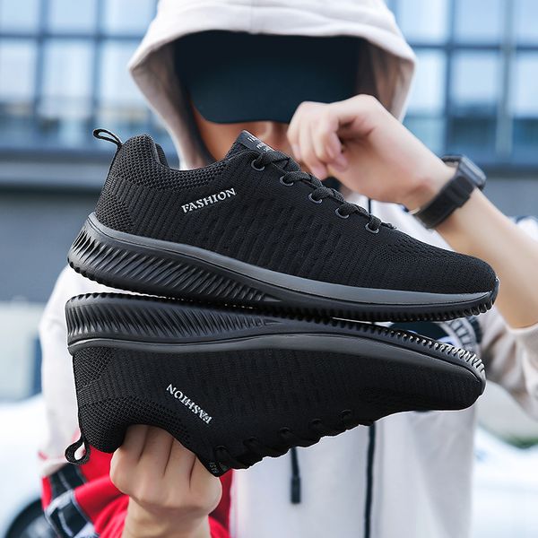 2020 new mesh men casual shoes lac-up men shoes lightweight comfortable breathable walking sneakers male tenis feminino zapatos, Black
2020 new mesh men casual shoes lac-up men shoes lightweight comfortable breathable walking sneakers male tenis feminino zapatos, Black