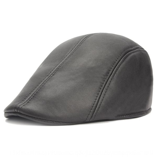 leather beret men's cap front cap middle-aged and beret elderly hat women's hat, Blue;gray
leather beret men's cap front cap middle-aged and beret elderly hat women's hat, Blue;gray