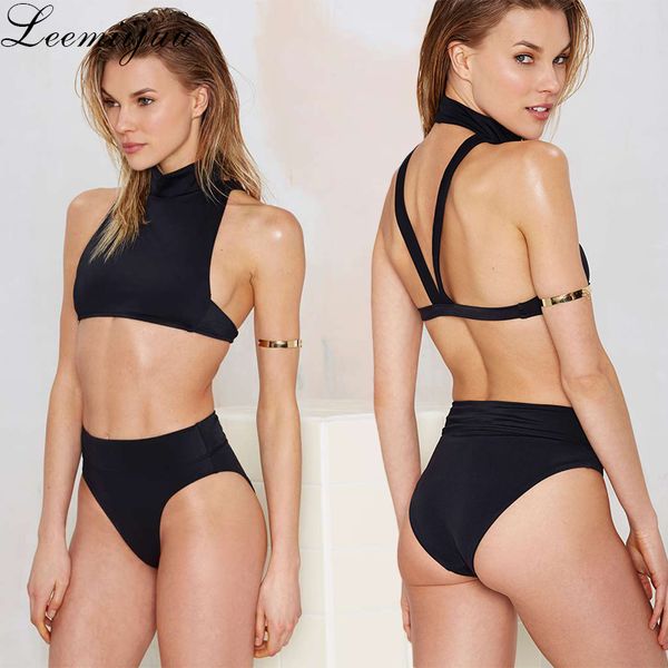 women's swimwear leemiijuu high waist women turtle neck black bikinis push up bathing suit swim summer beachwear brazilian bikini set, White;black
women's swimwear leemiijuu high waist women turtle neck black bikinis push up bathing suit swim summer beachwear brazilian bikini set, White;black