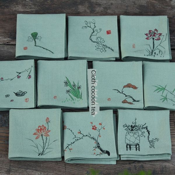 antique handkerchief handkerchief proofing high-end hand-painted cotton tea towel double-sided tea cloth receiving gift list, Blue;white
antique handkerchief handkerchief proofing high-end hand-painted cotton tea towel double-sided tea cloth receiving gift list, Blue;white