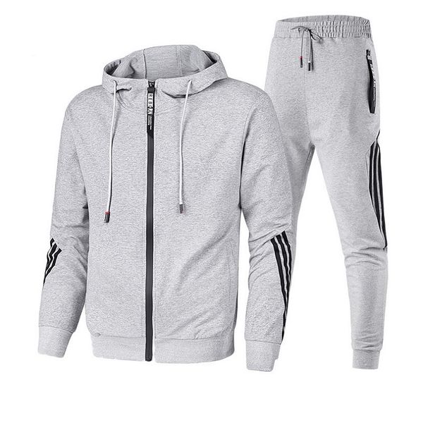 jogger tracksuits mens designer sutis 2020 new arrival striped printed sport hoodies + pants casula loose confortable sport style sweatsuits, Gray
jogger tracksuits mens designer sutis 2020 new arrival striped printed sport hoodies + pants casula loose confortable sport style sweatsuits, Gray