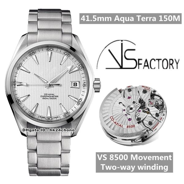 version vs 41.5mm aqua terra 150m cal.8500 automatic men's watch 231.10.42.21.02.003 white dial stainless steel bracelet gents watches, Slivery;brown
version vs 41.5mm aqua terra 150m cal.8500 automatic men's watch 231.10.42.21.02.003 white dial stainless steel bracelet gents watches, Slivery;brown