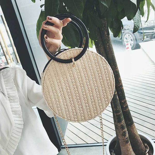 women handmade round beach shoulder bag circle straw bags summer woven rattan handbags women messenger bags(white
women handmade round beach shoulder bag circle straw bags summer woven rattan handbags women messenger bags(white