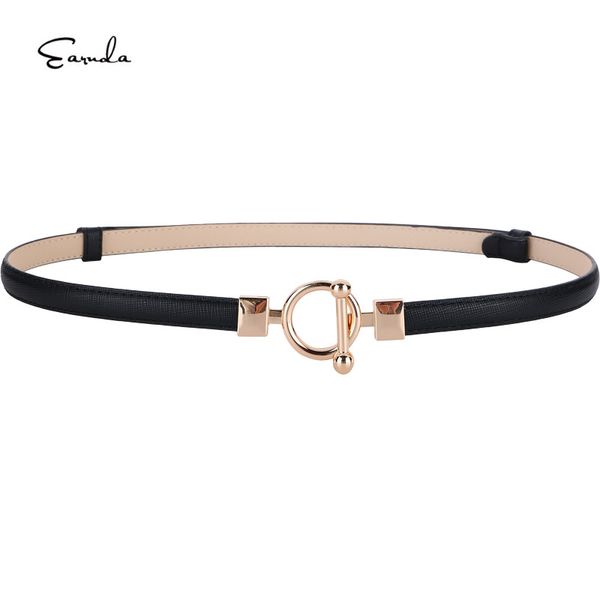 earnda women thin skinny leather belt for jeans dress fashion round buckle belts, Black;brown
earnda women thin skinny leather belt for jeans dress fashion round buckle belts, Black;brown