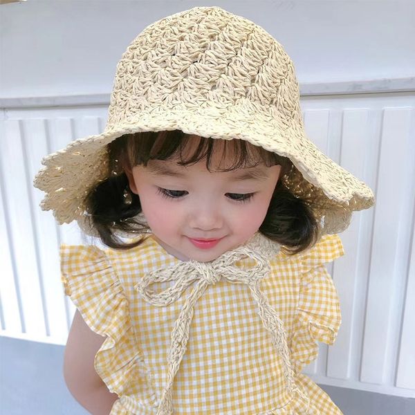 children's fashion sun korean all-match children's beach outdoor cap baby cap straw baby hat sunscreen fisherman's straw hat, Yellow
children's fashion sun korean all-match children's beach outdoor cap baby cap straw baby hat sunscreen fisherman's straw hat, Yellow