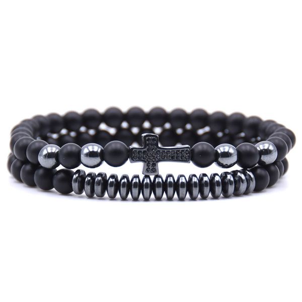 niuyitid 2pcs/set black cross stone bead men bracelet kralen armband tibetan charm braclet wrist band men wholesale
niuyitid 2pcs/set black cross stone bead men bracelet kralen armband tibetan charm braclet wrist band men wholesale