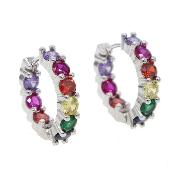 brand fashion rainbow cz earrings with silver gold color plated colorful tiny hoop earings for christmas gift colorful jewelry, Golden
brand fashion rainbow cz earrings with silver gold color plated colorful tiny hoop earings for christmas gift colorful jewelry, Golden