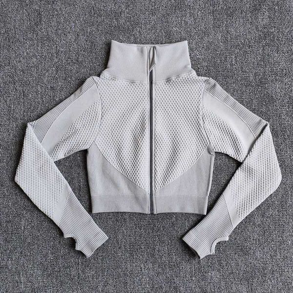 yoga-vital seamless yoga shirt women fitness zipper long sleeve workout gym clothes sportswear running t-shirts, White;red
yoga-vital seamless yoga shirt women fitness zipper long sleeve workout gym clothes sportswear running t-shirts, White;red