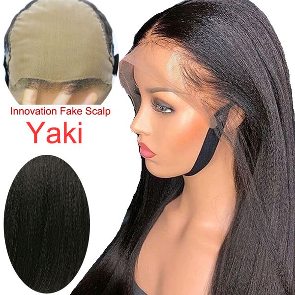 Undetectable Deep Part Fake Scalp Frontal Wig Yaki Human Hair Wig Brazilian Remy PrePlucked 13x6 Invisible Lace Front Wigs, Medium brown
Undetectable Deep Part Fake Scalp Frontal Wig Yaki Human Hair Wig Brazilian Remy PrePlucked 13x6 Invisible Lace Front Wigs, Medium brown