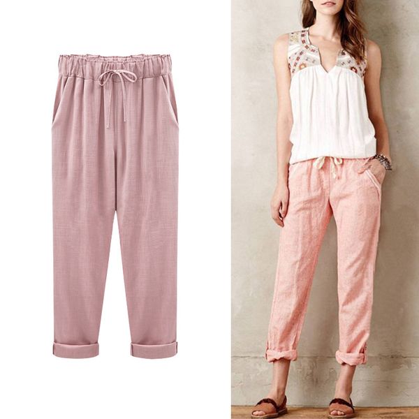 plus size harem pants cotton thin women summer elastic waist pockets ladies trousers imitation linen cotton vintage pants woman, Black;white
plus size harem pants cotton thin women summer elastic waist pockets ladies trousers imitation linen cotton vintage pants woman, Black;white