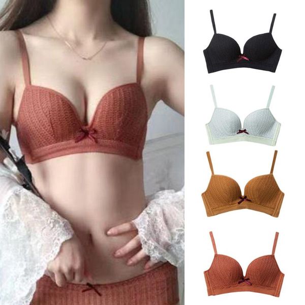 sfit women no steel ring bra beauty back wrapped chest comfortable brassiere stretch triangle cup chen padded underwear, Red;black
sfit women no steel ring bra beauty back wrapped chest comfortable brassiere stretch triangle cup chen padded underwear, Red;black