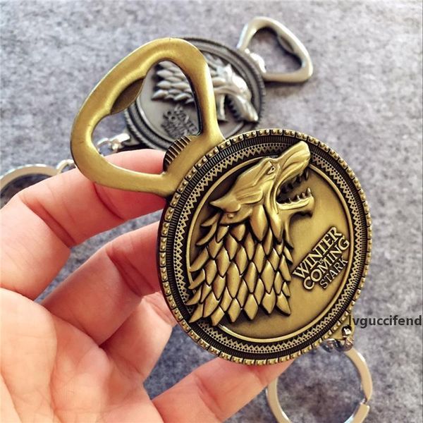 2018 winter is coming game of throne bottle opener keychain house stark key chain ring for beer opener kitchen tools hh7-908
2018 winter is coming game of throne bottle opener keychain house stark key chain ring for beer opener kitchen tools hh7-908