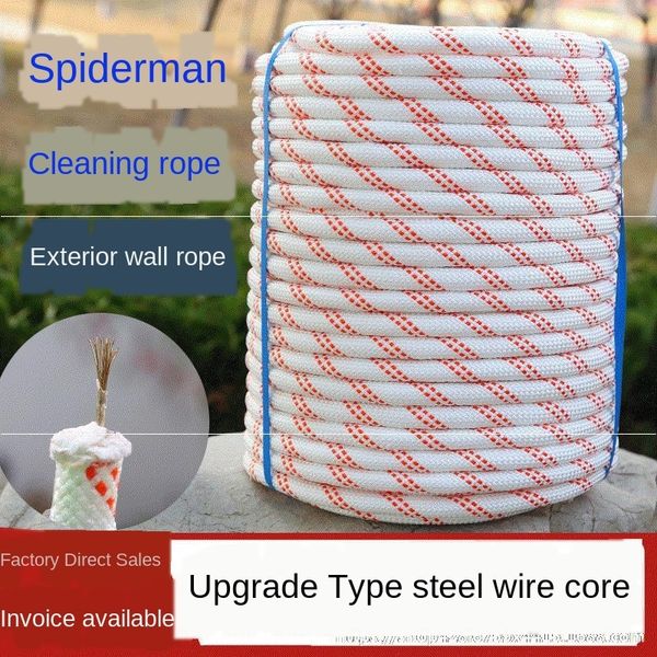 mountaineering nylon safety core outdoor nylon binding safety wear-resistant outer wall rope working high-altitude rope steel wire
mountaineering nylon safety core outdoor nylon binding safety wear-resistant outer wall rope working high-altitude rope steel wire