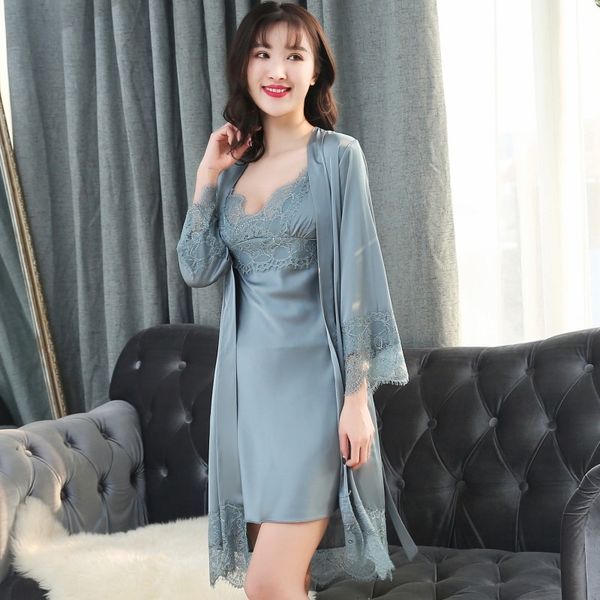 icavy 2019 нового шнурка из двух частей костюма удобная дышащие шелков, как nightgown сексуального ремня груди колодки кружева пижама пижама, Blue;red
icavy 2019 нового шнурка из двух частей костюма удобная дышащие шелков, как nightgown сексуального ремня груди колодки кружева пижама пижама, Blue;red