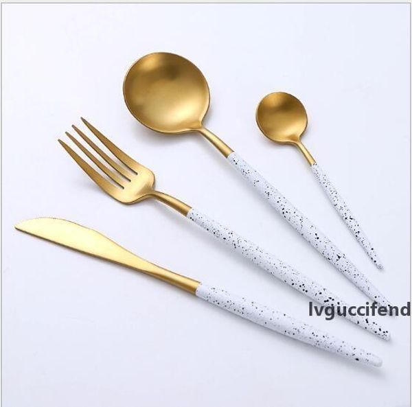 2019-2 304 stainless steel western tableware nordic western-style gold-plated sanding high-end portugal with the same steak cutlery set
2019-2 304 stainless steel western tableware nordic western-style gold-plated sanding high-end portugal with the same steak cutlery set