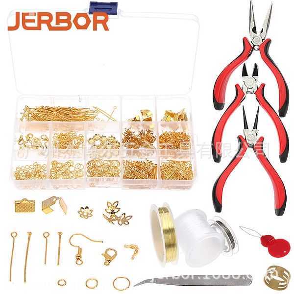 diy 15 boxes boxed material needle ring diy accessories accessories buckle pliers tweezers lead single ring lobster buckle set, Silver
diy 15 boxes boxed material needle ring diy accessories accessories buckle pliers tweezers lead single ring lobster buckle set, Silver