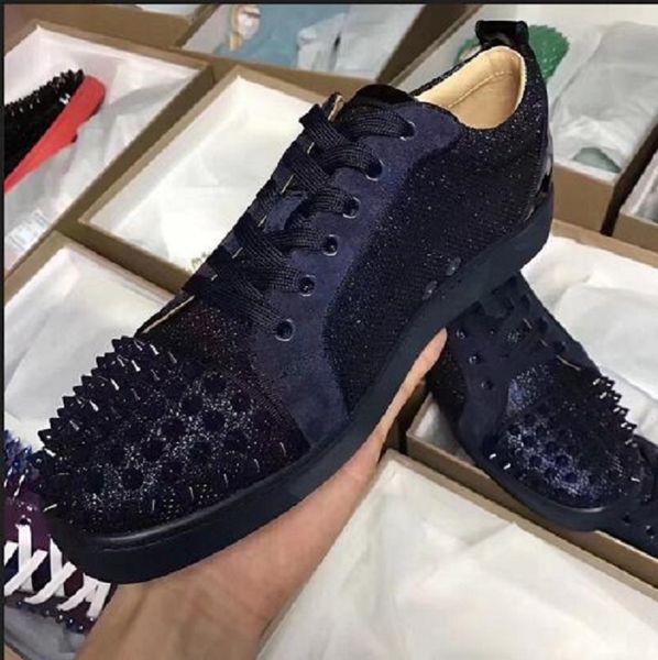 italy style red bottom sneakers shoes luxury spikes toe women,men outdoor leisure trainer low casual walking shoes 35-47, Black
italy style red bottom sneakers shoes luxury spikes toe women,men outdoor leisure trainer low casual walking shoes 35-47, Black