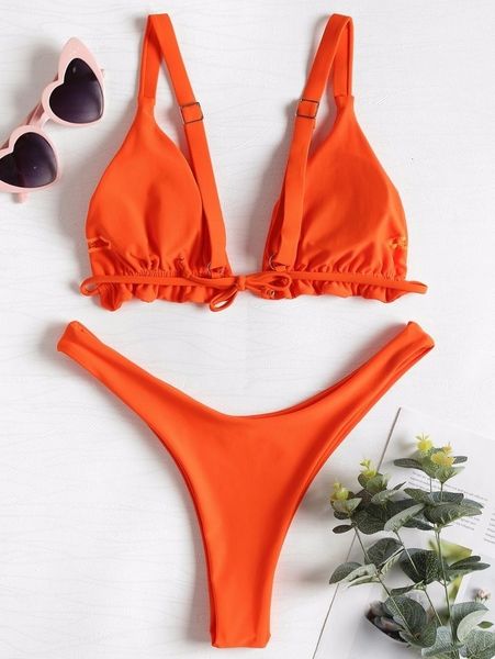 high cut leg frilled two pieces bikini set swimsuit female swimwear women thong bikinis bathing suit maillot de bain femme, White;black
high cut leg frilled two pieces bikini set swimsuit female swimwear women thong bikinis bathing suit maillot de bain femme, White;black