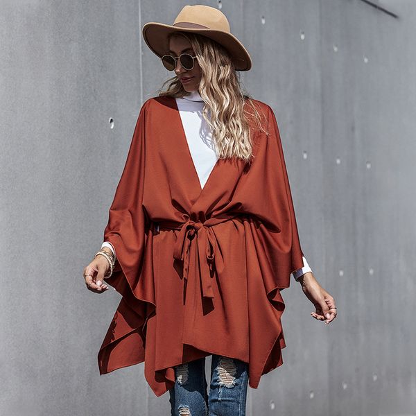 2020 autumn winter women fashion tunic trench brick red high waist cross long sleeve with waistbelt loose ladies coat, Tan;black
2020 autumn winter women fashion tunic trench brick red high waist cross long sleeve with waistbelt loose ladies coat, Tan;black