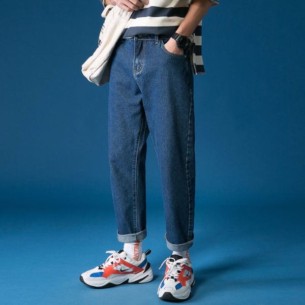 autumn korean straight jeans men's fashion casual retro jeans pants men streetwear wild loose hip hop denim trousers mens, Blue
autumn korean straight jeans men's fashion casual retro jeans pants men streetwear wild loose hip hop denim trousers mens, Blue