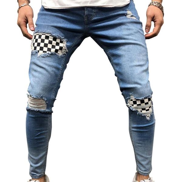 men hip hop ripped jeans skinny biker embroidery jeans destroyed hole denim trousers 2020 men pants, Blue
men hip hop ripped jeans skinny biker embroidery jeans destroyed hole denim trousers 2020 men pants, Blue