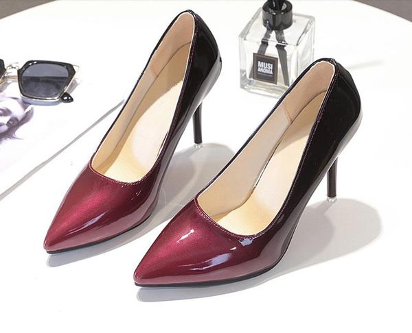 10cm stiletto heels pumps women shoes pointed toe patent leather wedding party dress footwear shoes woman plus size, Black
10cm stiletto heels pumps women shoes pointed toe patent leather wedding party dress footwear shoes woman plus size, Black