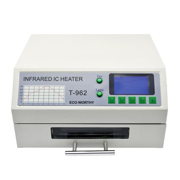 220v t-962 reflow oven infrared ic heater soldering station 800w 180 x 235mm deskfor bga smd smt rework
220v t-962 reflow oven infrared ic heater soldering station 800w 180 x 235mm deskfor bga smd smt rework