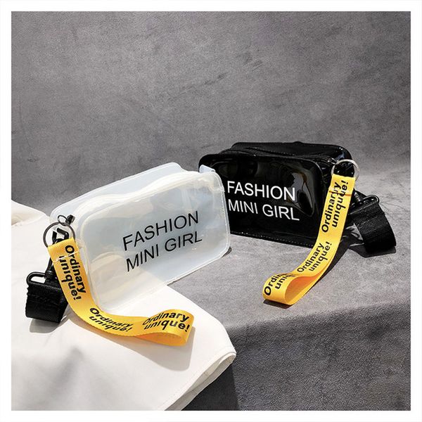 transparent jelly sling shoulder bag letter print pvc crossbody messager bags girls mini tote bag travel beach bag purse 3 colors, Black
transparent jelly sling shoulder bag letter print pvc crossbody messager bags girls mini tote bag travel beach bag purse 3 colors, Black